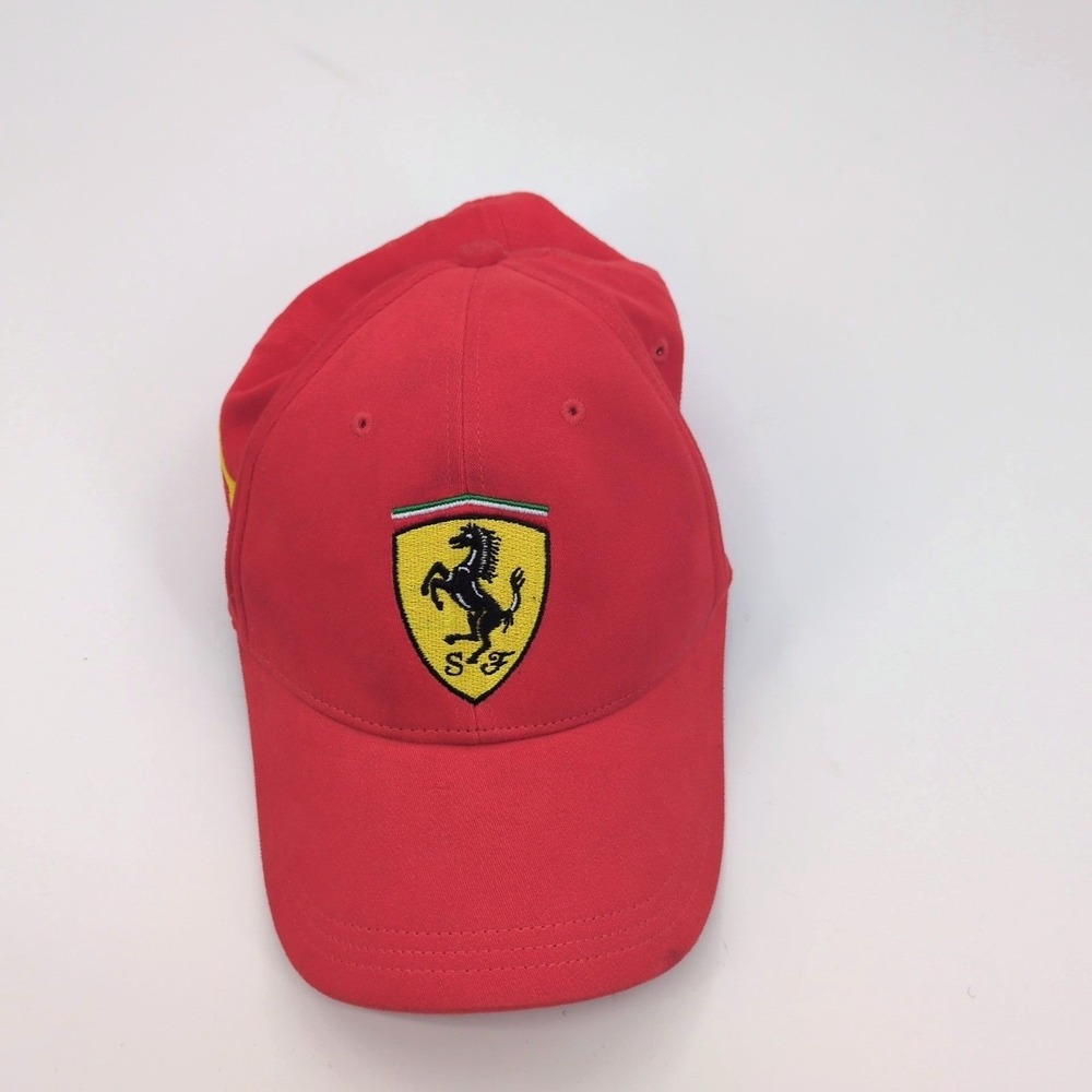 PUMA Scuderia Ferrari F1 Fanwear Classic Red Baseball Cap Hat Adjustable OSFM